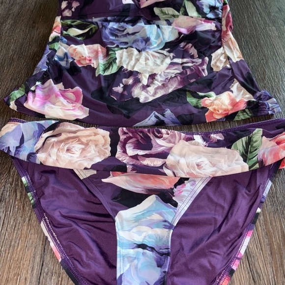 La Blanca size 12 tankini 3-piece set - Picture 3 of 12